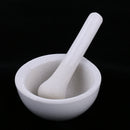 60mm Porcelain Mortar & Pestle Mixing Grinding Bowl Set Kitchen Lab Equipment