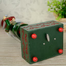 32CM Wooden Christmas Nutcracker Soldier Square Base Music Box Wind Up Toy Xmas Decor Ornament