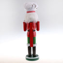 Exquisite Christmas Hand Painted Wood Nutcracker Cook w/Tray Walnut Puppet Xmas Holiday Decorative 36cm