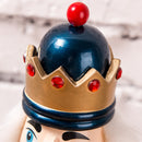 38CM Wooden Glitter Nutcracker Walnut Puppet Christmas Ornament Gift Home Decorative King With Sceptre