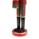 38cm Height Glitter Hand Painted Glitter Nutcracker Drummer Action Figure Christmas Holiday Decoration
