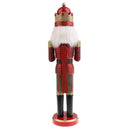 38cm Height Glitter Hand Painted Glitter Nutcracker Drummer Action Figure Christmas Holiday Decoration