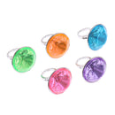 5pcs Plastic Diamond Rings Prizes for Classroom Teacher, Pinata Filler Toy