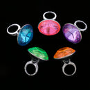 5pcs Plastic Diamond Rings Prizes for Classroom Teacher, Pinata Filler Toy
