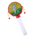 Kids Music Toys Plastic Rattle Drum Percussion Toy Hand Fun Gift for Baby Toddler - A