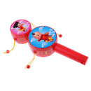 Kids Music Toys Plastic Rattle Drum Percussion Toy Hand Fun Gift for Baby Toddler - B