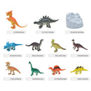 34Pcs Plastic Jurassic Dinosaurs Tree Rockery Chessman Dice Checkerboard Model Figure Figurine Toys Kids Educational Toys Gifts