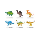 34Pcs Plastic Jurassic Dinosaurs Tree Rockery Chessman Dice Checkerboard Model Figure Figurine Toys Kids Educational Toys Gifts
