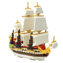 3000Pcs Plastic Granulated Galleon Grand Ship Model Blocks Assembly Building Blocks Intelligence Puzzle Kids Educational Toys
