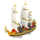 3000Pcs Plastic Granulated Galleon Grand Ship Model Blocks Assembly Building Blocks Intelligence Puzzle Kids Educational Toys