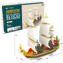 3000Pcs Plastic Granulated Galleon Grand Ship Model Blocks Assembly Building Blocks Intelligence Puzzle Kids Educational Toys