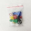 6Pcs Colorful Pieces Pawn Chess Plastic Pieces Dice Set for Board Card Games