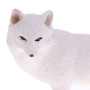 Lifelike Simulation Widlife White Fox Animals Model Figurine Kids Action Figure Science Nature Toys Home Decoration
