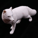 Lifelike Simulation Widlife White Fox Animals Model Figurine Kids Action Figure Science Nature Toys Home Decoration