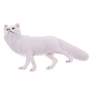 Lifelike Simulation Widlife White Fox Animals Model Figurine Kids Action Figure Science Nature Toys Home Decoration