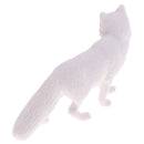 Lifelike Simulation Widlife White Fox Animals Model Figurine Kids Action Figure Science Nature Toys Home Decoration