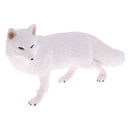 Lifelike Simulation Widlife White Fox Animals Model Figurine Kids Action Figure Science Nature Toys Home Decoration