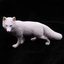 Lifelike Simulation Widlife White Fox Animals Model Figurine Kids Action Figure Science Nature Toys Home Decoration