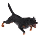 Simulation Wildlife Animal Model Rottweiler Dog Pet Action Figures Kid Educational Toy Home Collectibles Decoration