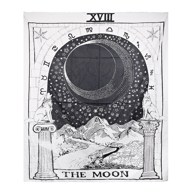 210cm Sun Star Moon Tarot Tapestry Hippie Wall Hanging Blanket Room Home Decor