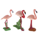 Lifelike Simulation Jungle Widlife Flamingo Bird Animals Model Figurine Kids Action Figure Science Nature Toys Home Decoration Props - A