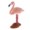 Simulation Wildlife Jungle Flamingo Bird Animal Model Action Figures Toys Kid Educational Toy Home Office Collectibles Decoration - C