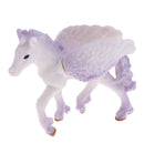 Realistic Plastic Animal Model Figure White Pegasus Model Figurine Kids Toy Both Indoor/Outdoor Play Home Office Decoration Birthday Gift