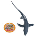 Realistic Plastic Animal Model Figure Blue Shark Model Figurine Kids Toy Both Indoor/Outdoor Play Home Office Decoration Birthday Gift