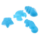 Kids Beach Sand Toy 4pcs Sea Creatures Molds Set Sand Play Set for Todders