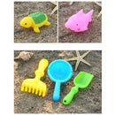 Kids Beach Sand Toy Tool Set (5pcs/set - Sand Tools Shovel Rake and More)