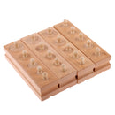 Montessori Wooden Cylinder Socket Blocks Early Learning Educational Baby Plugging Toy Senses Developmental