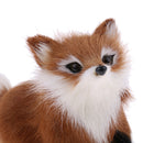 Lifelike Looking up Wild Fox Stuffed Pet Animal Plush Figures Model Toy Kids Gift Home House Decoration