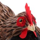 Chicken Hen Hatching Eggs on Nest Animal Figurine Model Home Farm Decoration Kids Play Toys Gifts Large