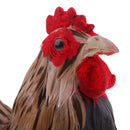 Fun Animated Chicken Hen Lay Egg on Nest Animal Figurine Model Figure Kids Toy Home Decor 7inch