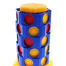 Children Intellectual 3D Twist & Turn Tower Four Disc in a Line Board Game Kids Toy Playset