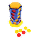 Children Intellectual 3D Twist & Turn Tower Four Disc in a Line Board Game Kids Toy Playset