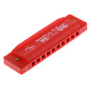 Cute Plastic 10 Holes Harmonica Mouth Organ Kids Music Instrument Toy Gift Red