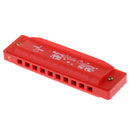Cute Plastic 10 Holes Harmonica Mouth Organ Kids Music Instrument Toy Gift Red
