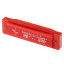 Cute Plastic 10 Holes Harmonica Mouth Organ Kids Music Instrument Toy Gift Red