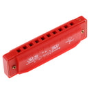Cute Plastic 10 Holes Harmonica Mouth Organ Kids Music Instrument Toy Gift Red