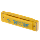 Cute Plastic 10 Holes Harmonica Mouth Organ Kids Music Instrument Toy Gift Yellow