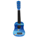 54cm Cute Kids Wood 6 Strings Music Guitar Ukulele Instrument Educational Toy - Blue Sea