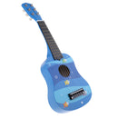 54cm Cute Kids Wood 6 Strings Music Guitar Ukulele Instrument Educational Toy - Blue Sea