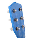 54cm Cute Kids Wood 6 Strings Music Guitar Ukulele Instrument Educational Toy - Blue Sea