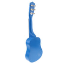 54cm Cute Kids Wood 6 Strings Music Guitar Ukulele Instrument Educational Toy - Blue Sea