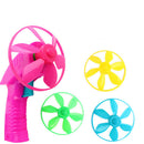 5pcs Colorful Flying Saucer Launcher Set Space Disk Toy Kids Child Developmental Play and Learn