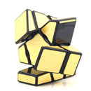 YongJun 1x3x3 Gold Ghost Irregular Speed Magic Cube Twist Puzzle Intelligence Toys for Kids Adults