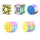 YongJun 1x3x3 Gold Ghost Irregular Speed Magic Cube Twist Puzzle Intelligence Toys for Kids Adults