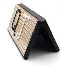 Magnetic Go Game Weiqi Chess Set With Single Convex Magnetic Plastic Stones and Foldable Goban Board Game Puzzle Toy