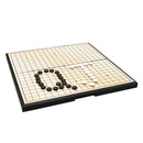 Magnetic Go Game Weiqi Chess Set With Single Convex Magnetic Plastic Stones and Foldable Goban Board Game Puzzle Toy